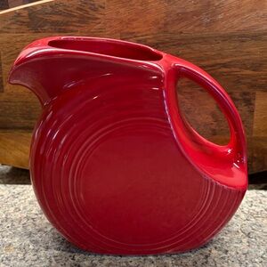 Fiestaware Scarlet Large Disk Pitcher, 67 oz.